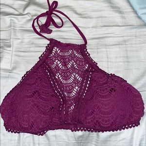 Padded Lace Swim Top